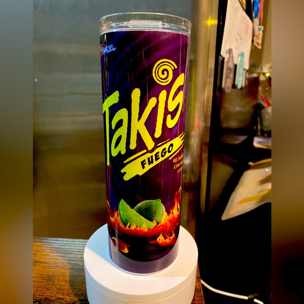 NWT TAkIS 20 oz vacuum sealed stainless steel sublimated tumbler custom made